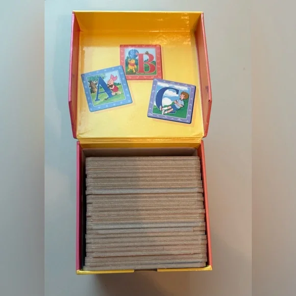 Vintage 2001 Winnie the Pooh Alphabet Learning Cards - Picture 8 of 16